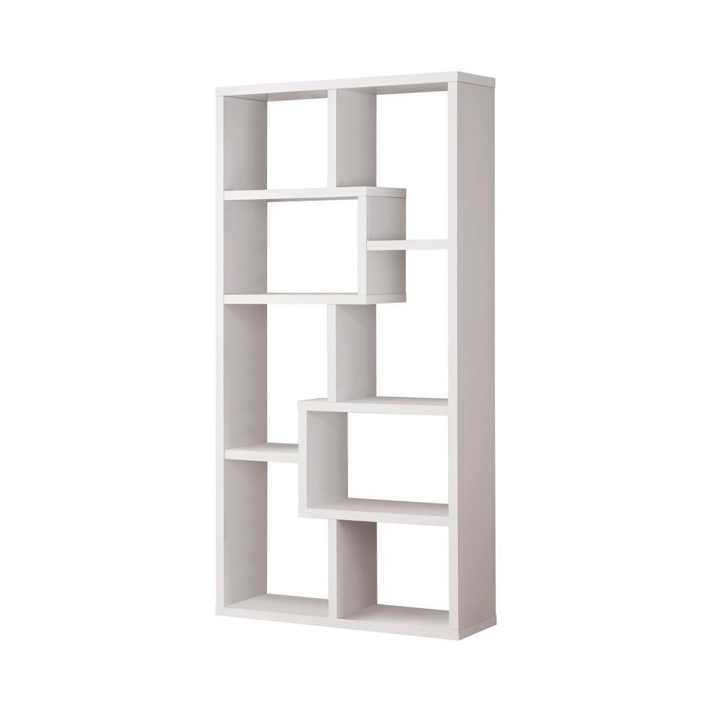 Theo 10-shelf Bookcase White - Bookcase - Half Price Furniture