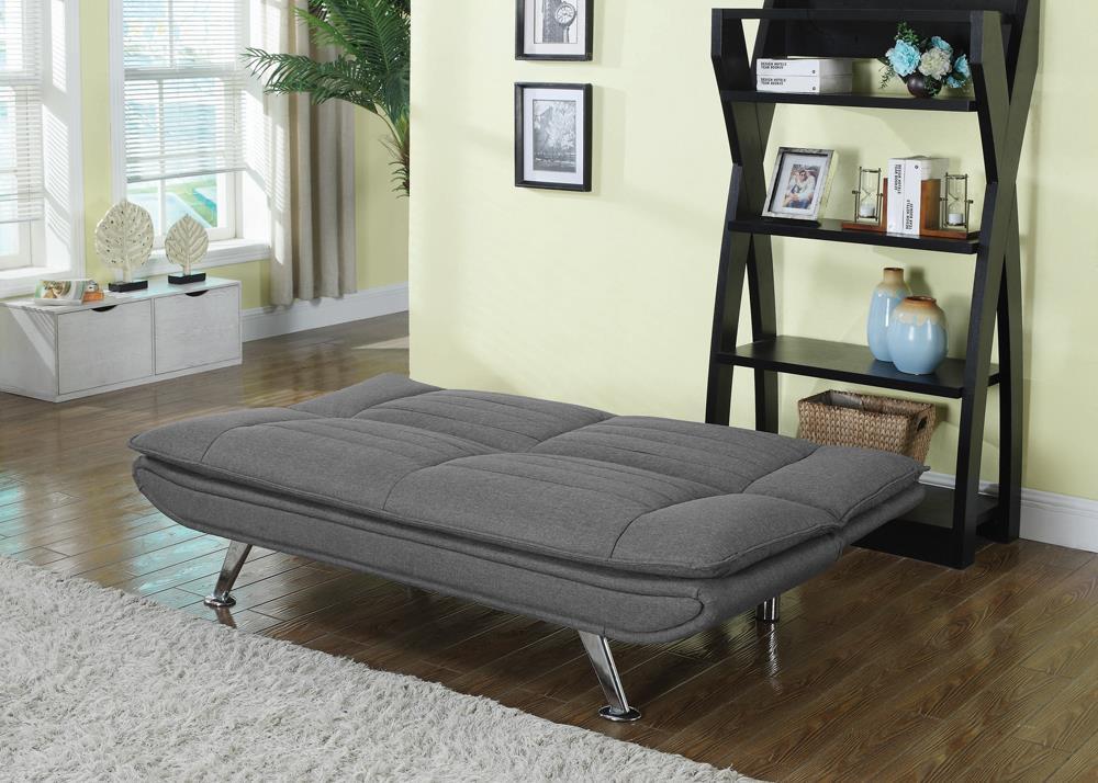 Julian Upholstered Sofa Bed with Pillow-top Seating Grey Julian Upholstered Sofa Bed with Pillow-top Seating Grey Half Price Furniture