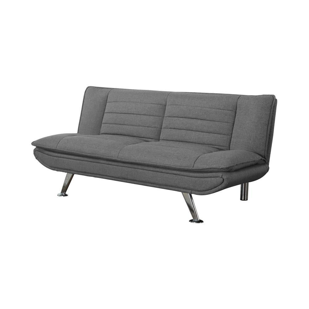Julian Upholstered Sofa Bed with Pillow-top Seating Grey Julian Upholstered Sofa Bed with Pillow-top Seating Grey Half Price Furniture