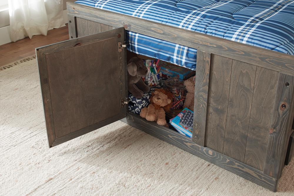 Wrangle Hill Twin Storage Bed Gun Smoke - Bed - Half Price Furniture