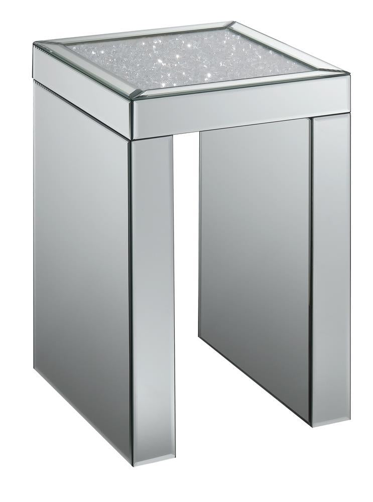 G930207 Contemporary Mirrored Side Table - Half Price Furniture