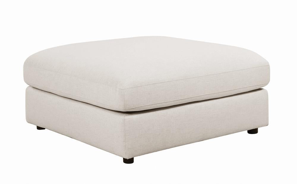 Serene Upholstered Rectangular Ottoman Beige Half Price Furniture