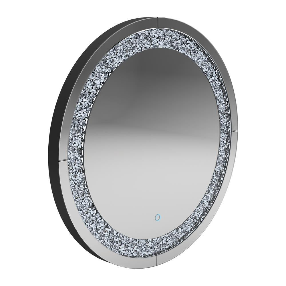 Landar Round Wall Mirror Silver - Mirror - Half Price Furniture