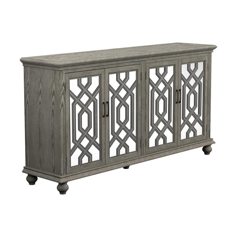 Melanie 4-door Accent Cabinet Antique White - Accent Cabinet - Half Price Furniture