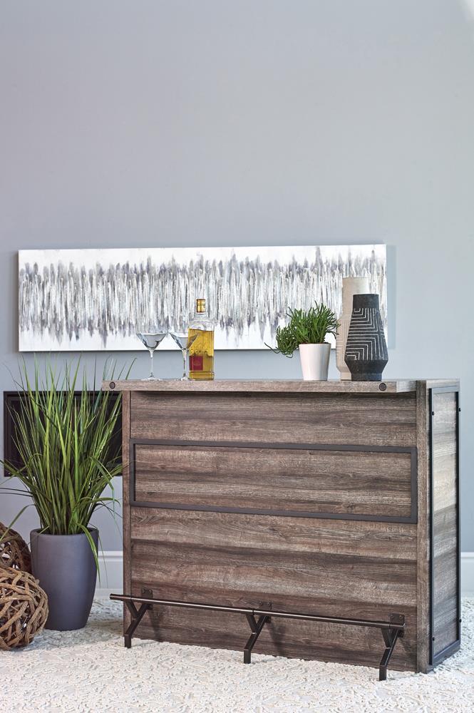 Joe 5-shelf Bar Unit Aged Oak Half Price Furniture