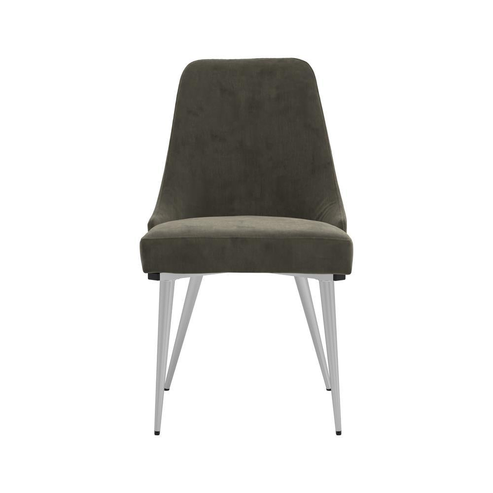 Cabianca Curved Back Side Chairs Grey (Set of 2) Half Price Furniture