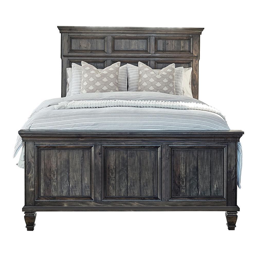 Avenue California King Panel Bed Weathered Burnished Brown - Bed - Half Price Furniture