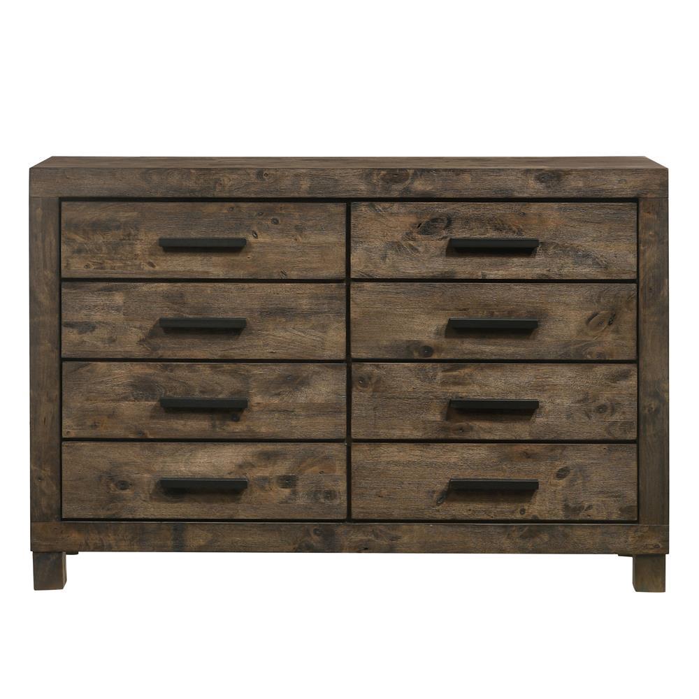 Woodmont 8-drawer Dresser Rustic Golden Brown - Dresser - Half Price Furniture