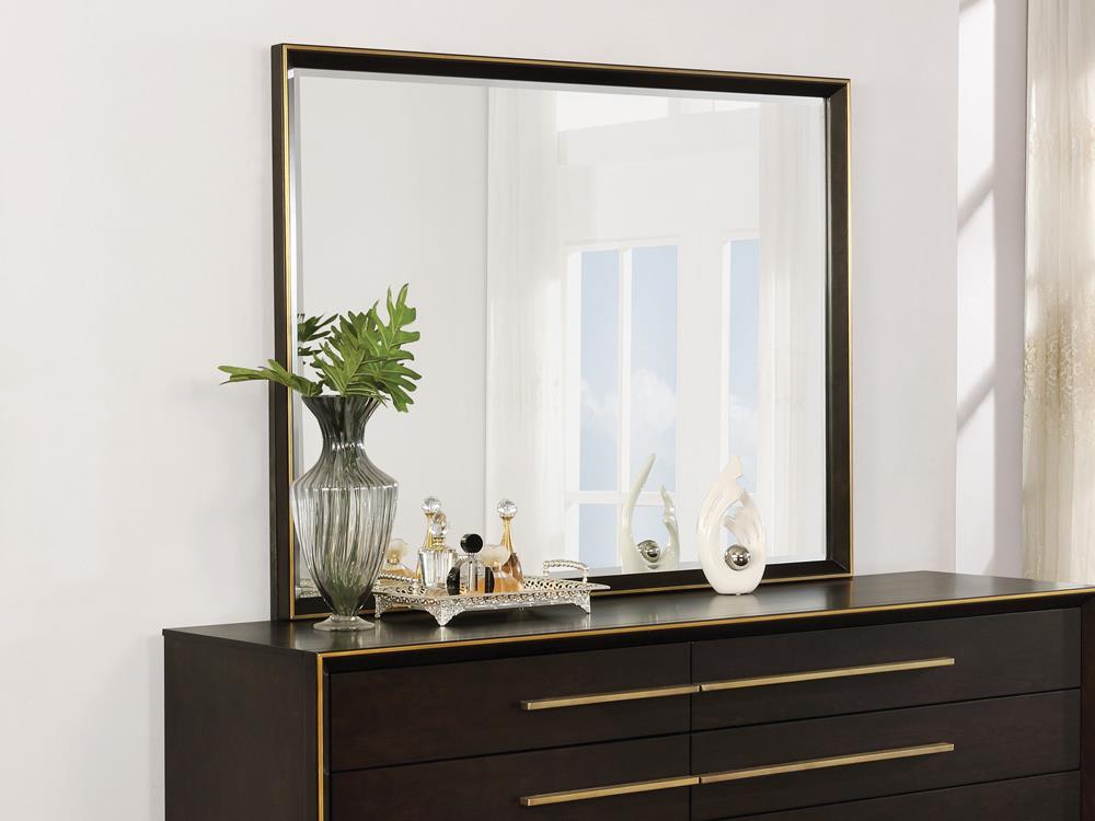 Durango Dresser Mirror Smoked Peppercorn Half Price Furniture