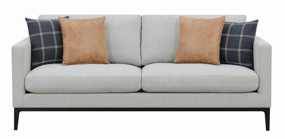 Apperson Cushioned Back Sofa Light Grey - Sofa - Half Price Furniture