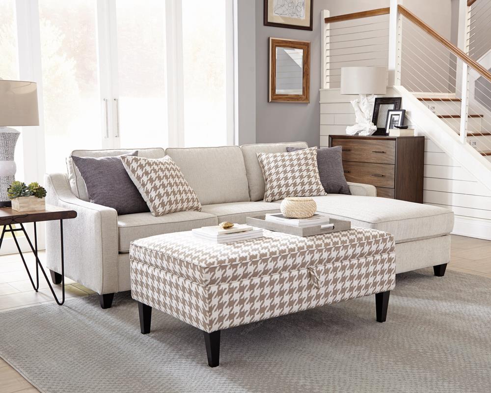 Mcloughlin Upholstered Sectional Platinum - Half Price Furniture