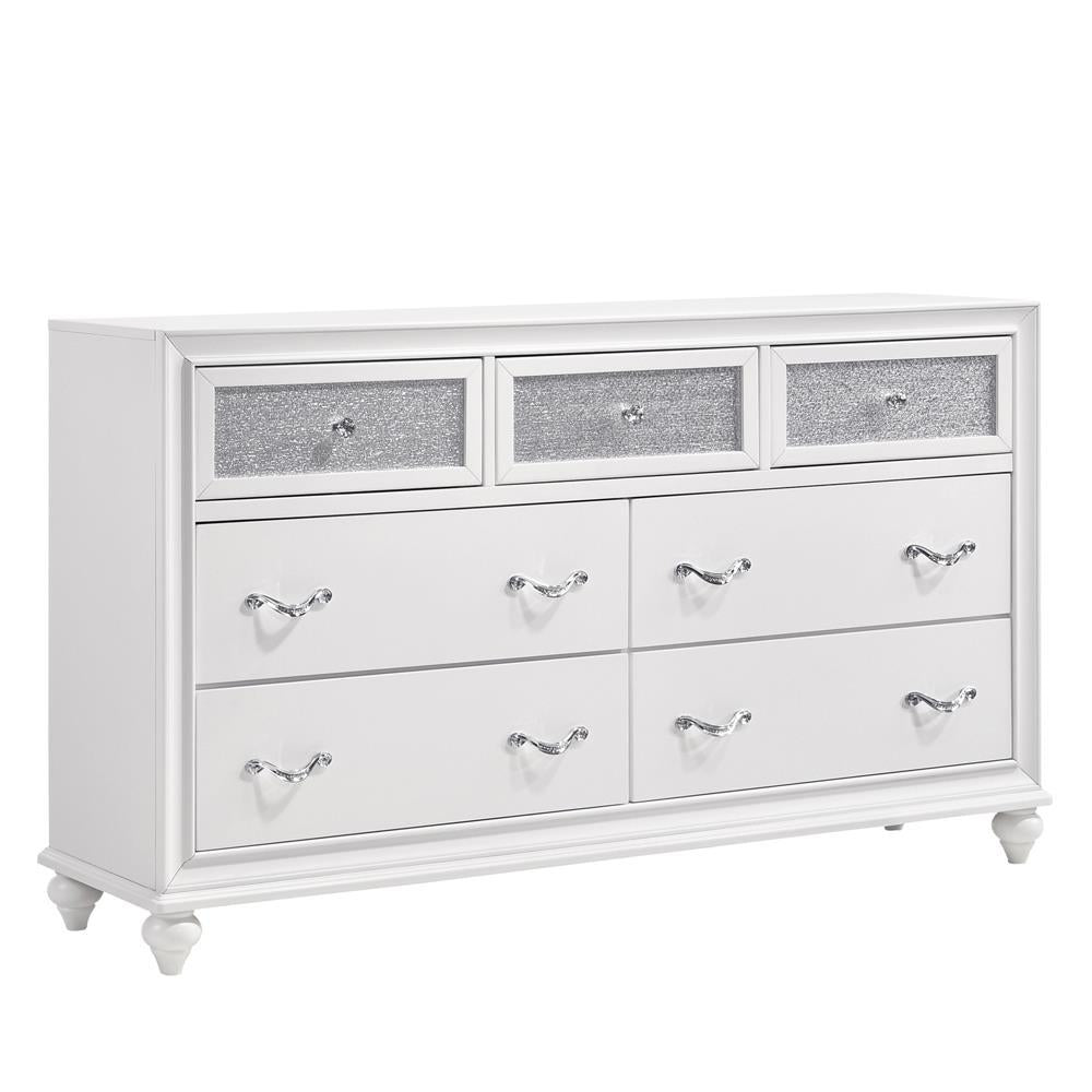 Barzini 7-drawer Dresser White - Dresser - Half Price Furniture