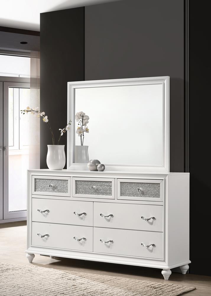 Barzini 7-drawer Dresser White Barzini 7-drawer Dresser White Half Price Furniture