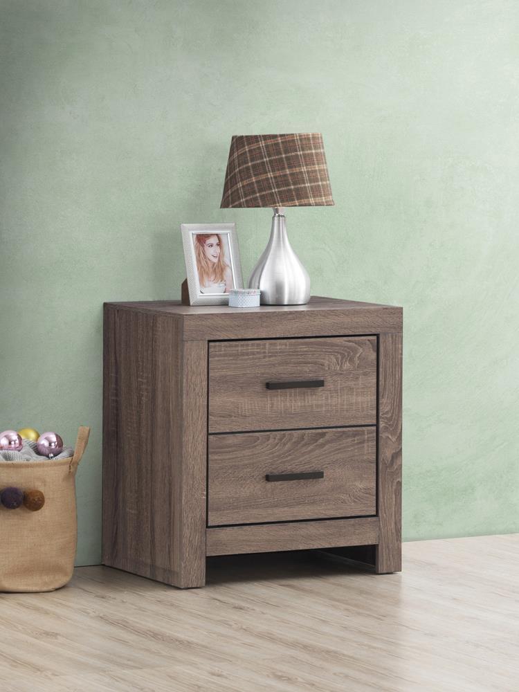 Brantford 2-drawer Nightstand Barrel Oak - Nightstand - Half Price Furniture