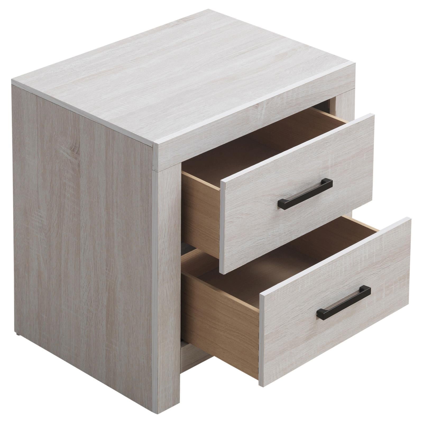 Brantford 2-drawer Nightstand Coastal White - Nightstand - Half Price Furniture