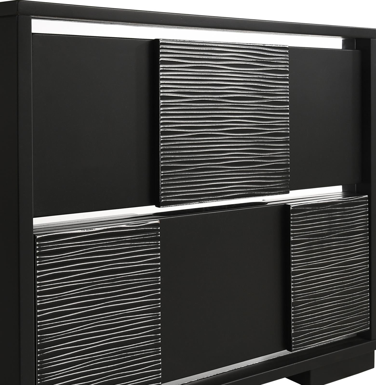 Blacktoft 2-drawer Nightstand Black Half Price Furniture
