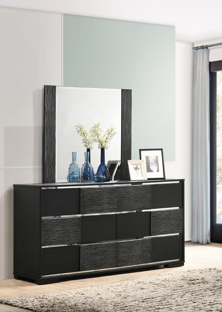 Blacktoft 6-drawer Dresser Black Blacktoft 6-drawer Dresser Black Half Price Furniture