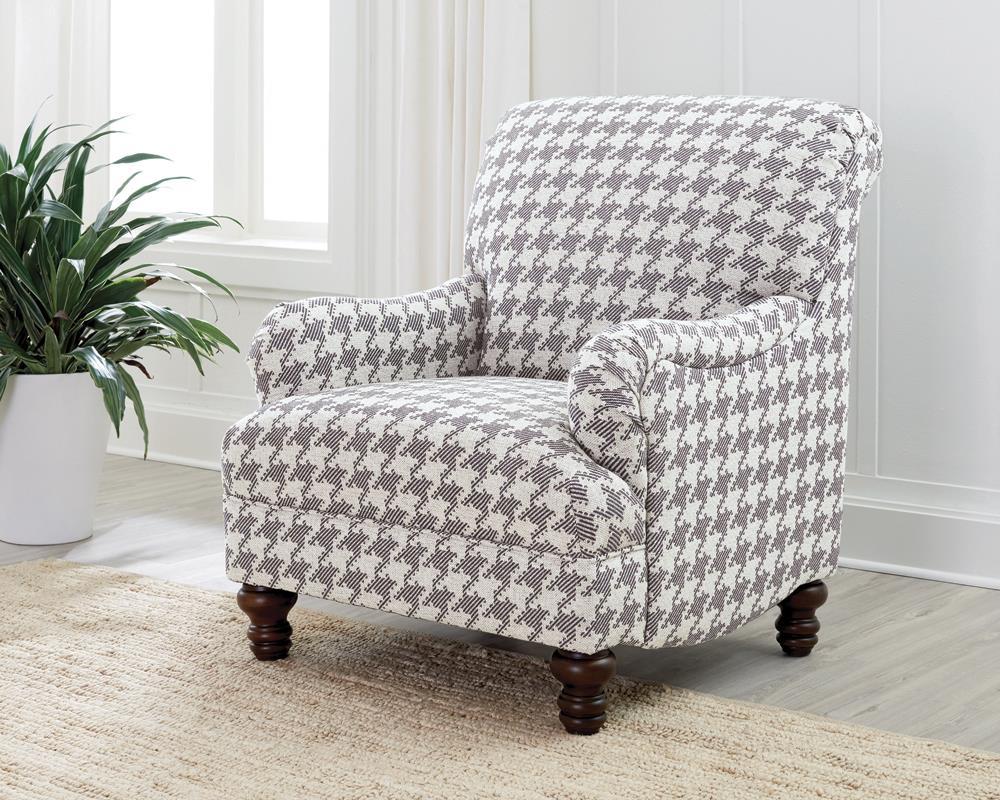 Glenn Upholstered Accent Chair Grey - Half Price Furniture