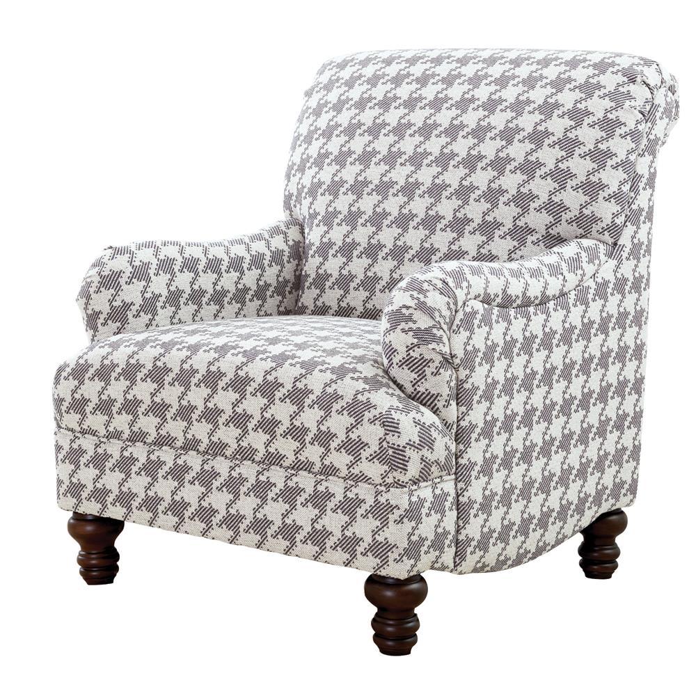 Glenn Upholstered Accent Chair Grey - Accent Chair - Half Price Furniture