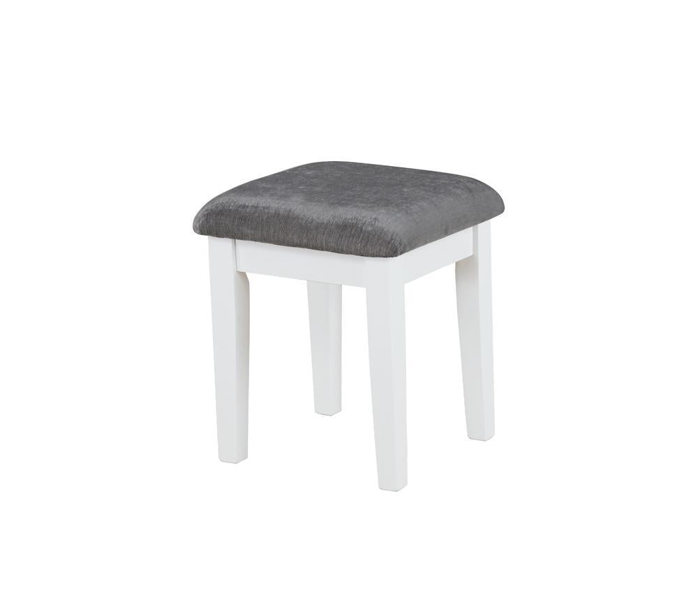 Elijah Vanity Set with LED Lights White and Dark Grey - Vanity Set - Half Price Furniture