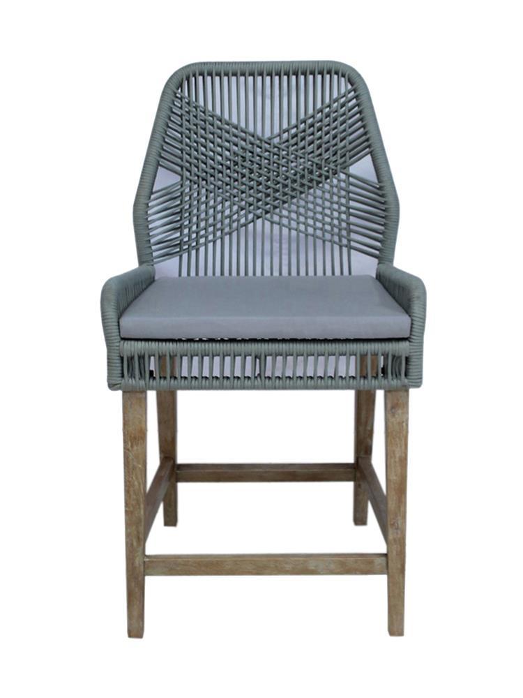 Nakia Woven Rope Back Counter Height Stools (Set of 2) - Barstool - Half Price Furniture