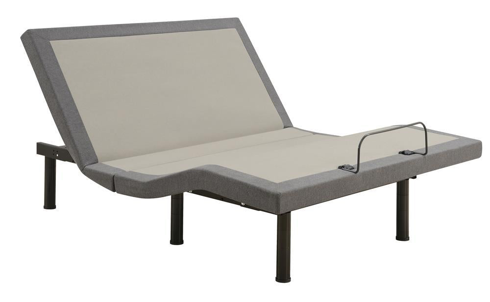 Clara California King Adjustable Bed Base Grey and Black  Las Vegas Furniture Stores