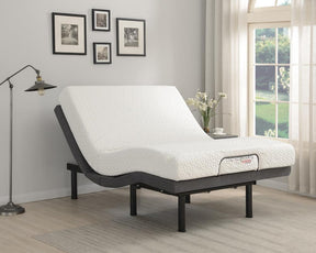 Clara California King Adjustable Bed Base Grey and Black - Half Price Furniture