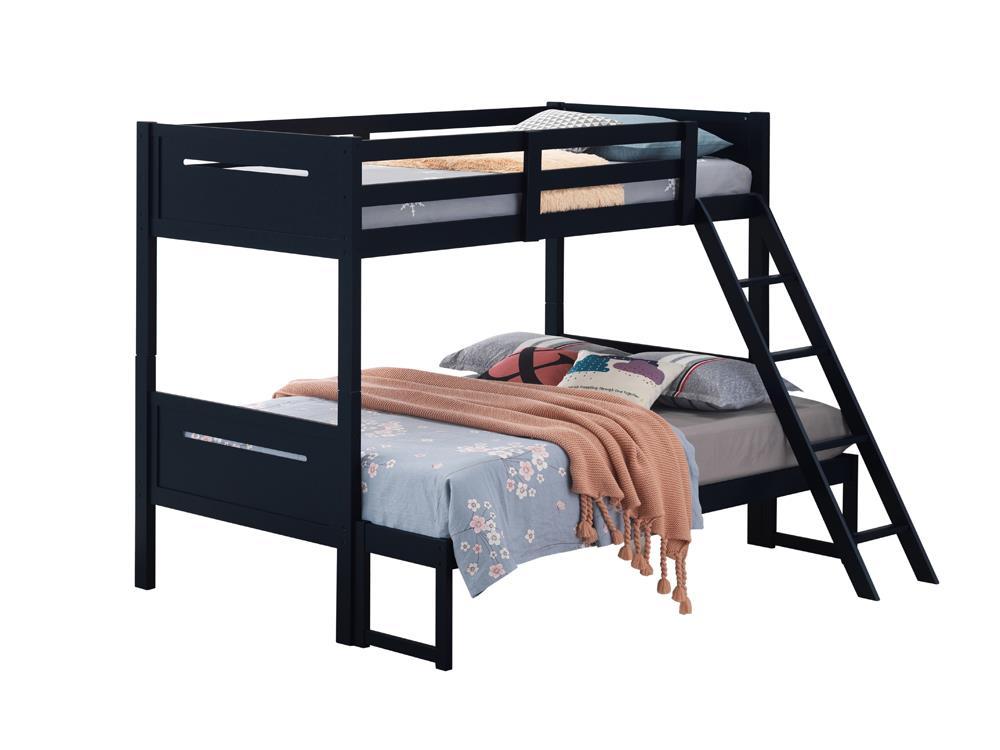 Littleton Twin Over Full Bunk Bed Blue - Half Price Furniture