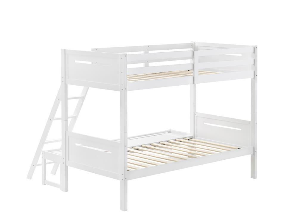 Littleton Twin Over Full Bunk Bed White Littleton Twin Over Full Bunk Bed White Half Price Furniture