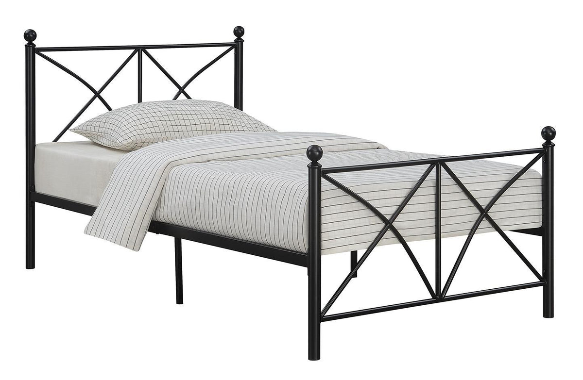 Hart Full Platform Bed Black - Bed - Half Price Furniture