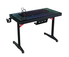 Avoca Tempered Glass Top Gaming Desk Black Avoca Tempered Glass Top Gaming Desk Black Half Price Furniture