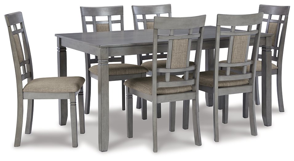 Jayemyer Dining Table and Chairs (Set of 7)  Half Price Furniture
