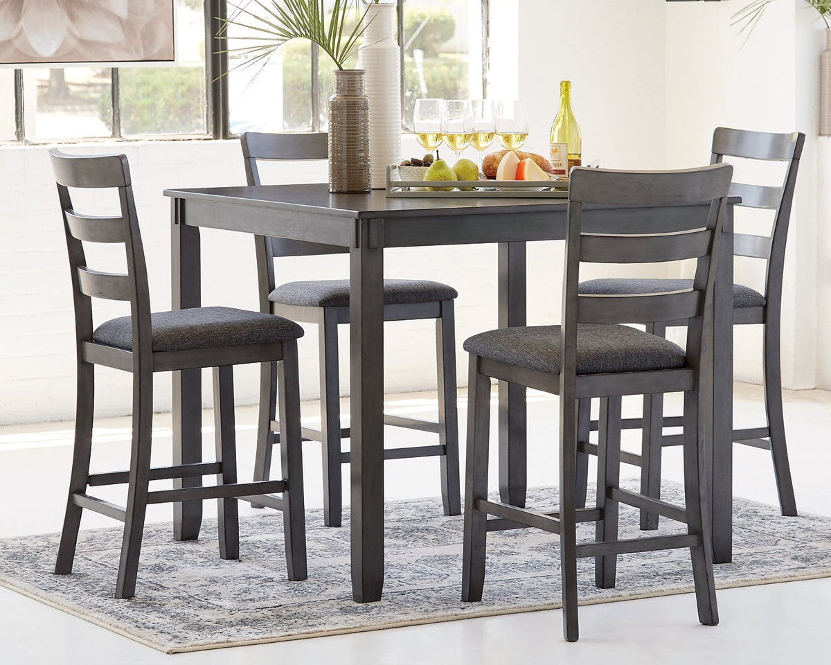 Bridson Counter Height Dining Table and Bar Stools (Set of 5) - Counter Height Table - Half Price Furniture