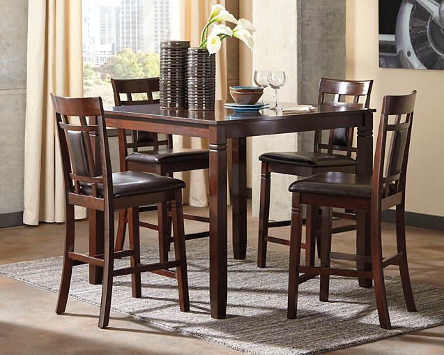 Bennox Counter Height Dining Table and Bar Stools (Set of 5) - Counter Height Table - Half Price Furniture