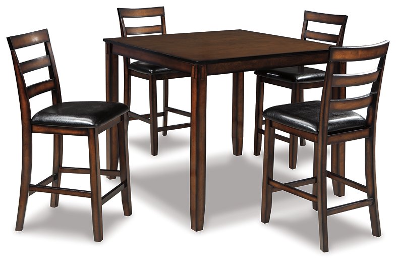 Coviar Counter Height Dining Table and Bar Stools (Set of 5)  Las Vegas Furniture Stores