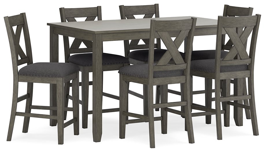 Caitbrook Counter Height Dining Table and Bar Stools (Set of 7) Half Price Furniture