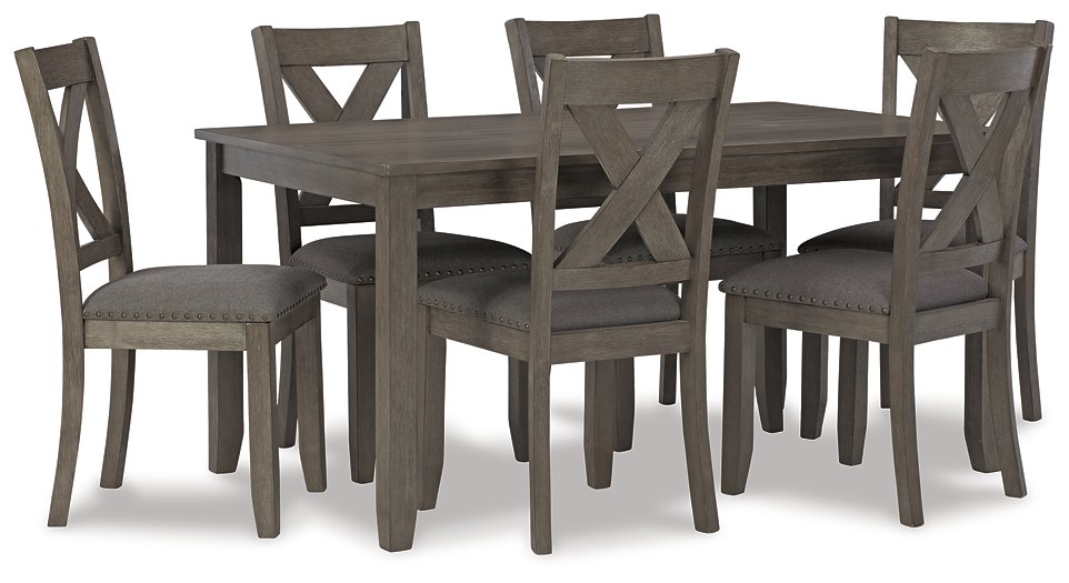 Caitbrook Dining Table and Chairs (Set of 7) Half Price Furniture