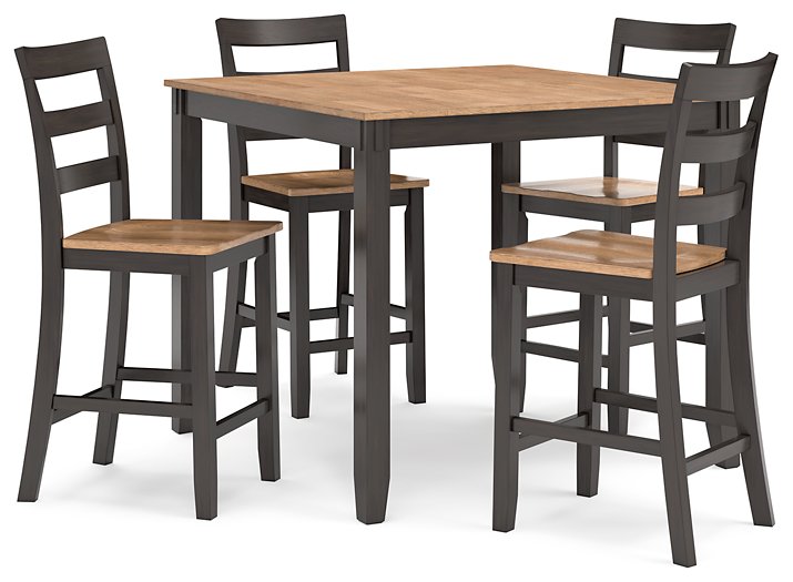 Gesthaven Counter Height Dining Table and 4 Barstools (Set of 5)  Half Price Furniture