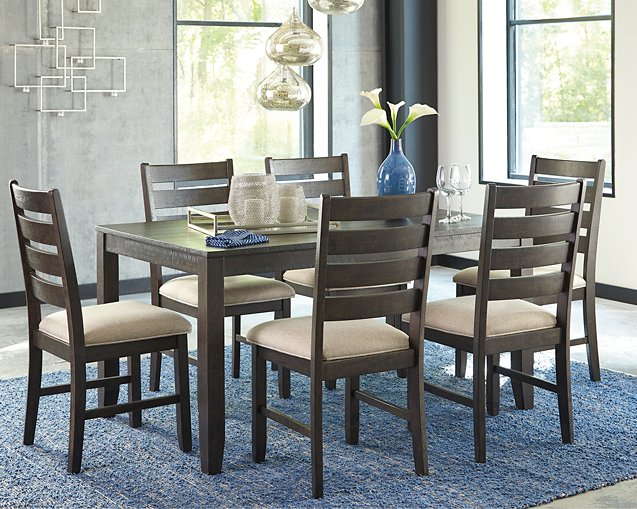 Rokane Dining Table and Chairs (Set of 7)  Half Price Furniture