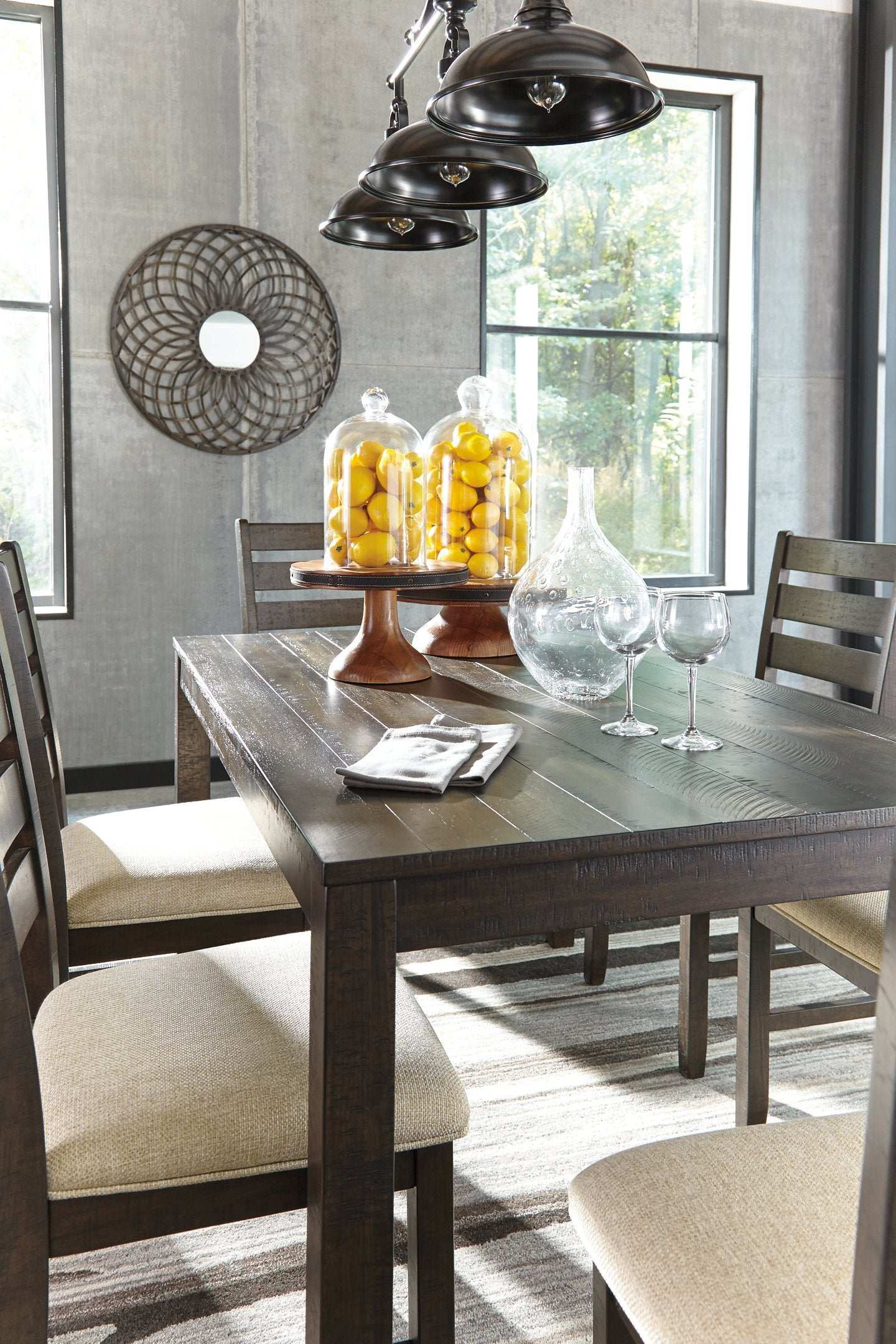 Rokane Dining Table and Chairs (Set of 7) - Half Price Furniture