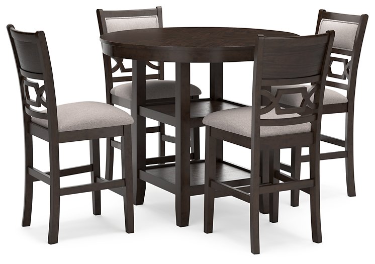 Langwest Counter Height Dining Table and 4 Barstools (Set of 5) Half Price Furniture