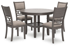 Wrenning Dining Table and 4 Chairs (Set of 5)  Las Vegas Furniture Stores