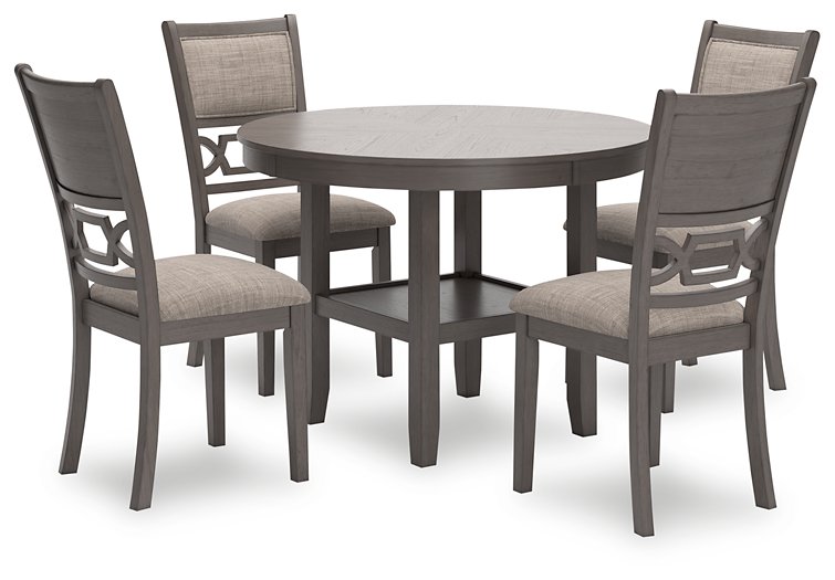Wrenning Dining Table and 4 Chairs (Set of 5)  Half Price Furniture
