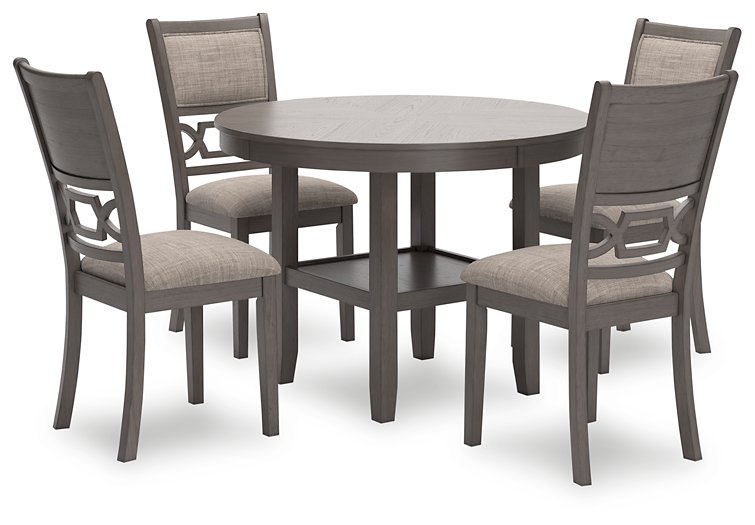 Wrenning Dining Table and 4 Chairs (Set of 5) Half Price Furniture