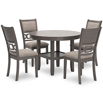 Wrenning Dining Table and 4 Chairs (Set of 5) - Half Price Furniture
