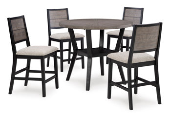Corloda Counter Height Dining Table and 4 Barstools (Set of 5) - Counter Height Table - Half Price Furniture