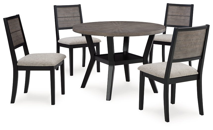 Corloda Dining Table and 4 Chairs (Set of 5)  Half Price Furniture
