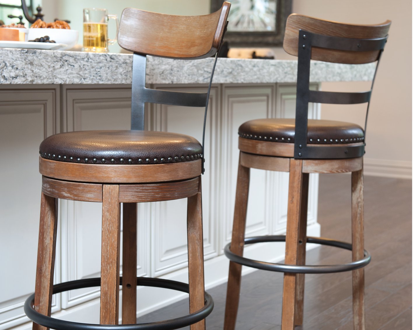 Pinnadel Bar Height Bar Stool Half Price Furniture
