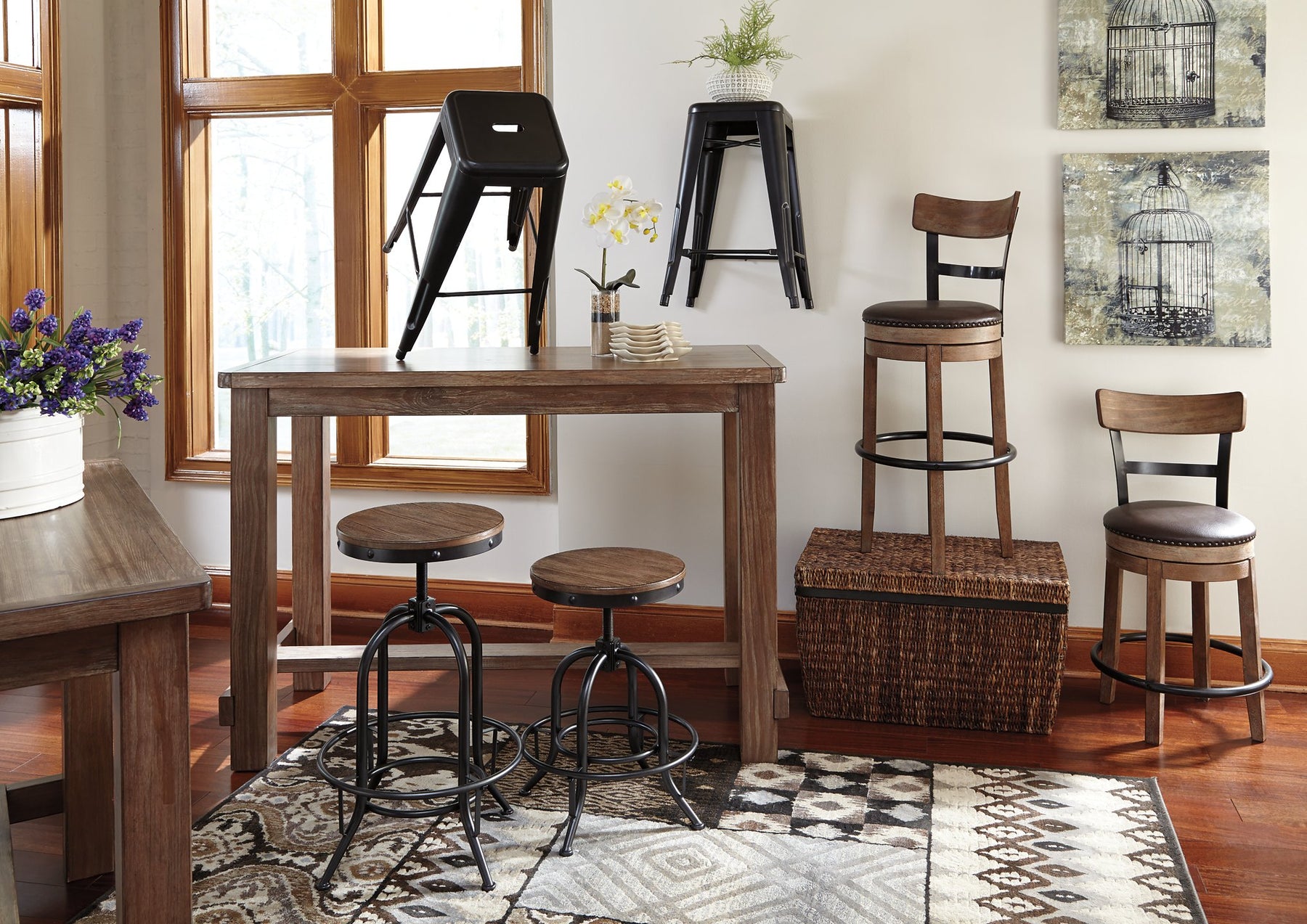 Pinnadel Bar Height Bar Stool Half Price Furniture