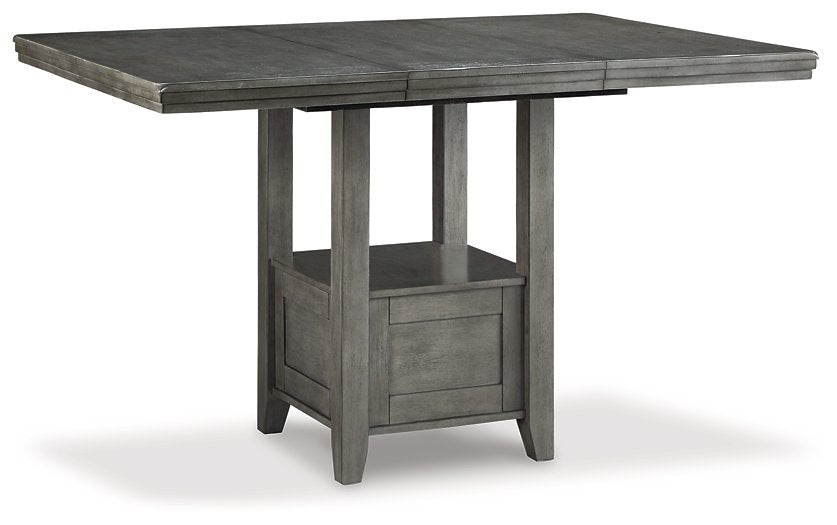 Hallanden Counter Height Dining Extension Table Half Price Furniture